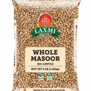 Laxmi Whole Masoor Red Lentils 4 lbs