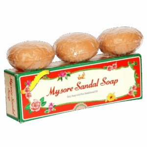 Mysore Sandal Bathing Bar (Pack of 3)  125 gms each