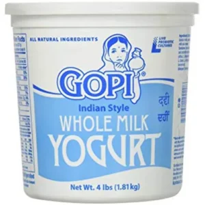 Gopi Indian Style Whole Milk Yogurt 4 lbs