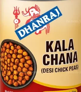Dhanraj Kala Chana Tin 400 gms