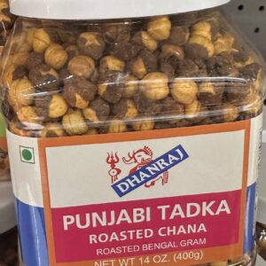 Dhanraj Punjabi Tadka Roasted Chana Jar 400 gms