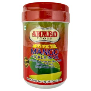 Ahmed Foods Extra Hot Mango Pickle in Oil 2.2 lbs