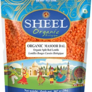 SHEEL ORGANIC RED SPLIT LENTIL / MASOOR DAL 2 lbs