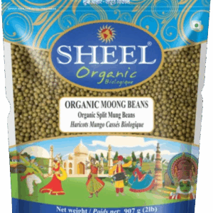 SHEEL ORGANIC GREEN GRAM / MOONG WHOLE 2 lbs