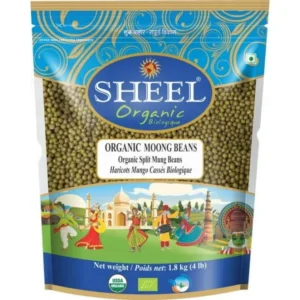 SHEEL ORGANIC GREEN GRAM / MOONG WHOLE 4 lbs