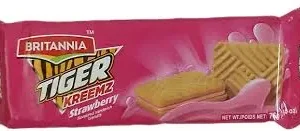 Britannia Tiger Kremz Strawbery Family pack  75 gms