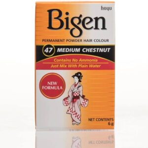 Bigen Permanent Powder Hair Color - Medium Chestnut 6 gms