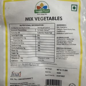 Veggie feast Mix Vegetables 2lb